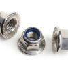 Stainless Steel Flange Nylock Nut, Flange Nut with nylon insert, ss flange nylock nut, stainless steel flange nyloc nut,