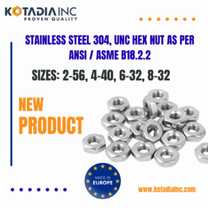 SS Hex Nut UNC (Unified)